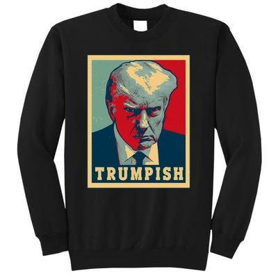 Trumpish Mugshot Vintage Poster Tall Sweatshirt