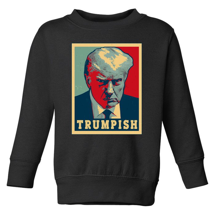 Trumpish Mugshot Vintage Poster Toddler Sweatshirt