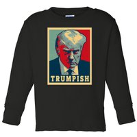 Trumpish Mugshot Vintage Poster Toddler Long Sleeve Shirt