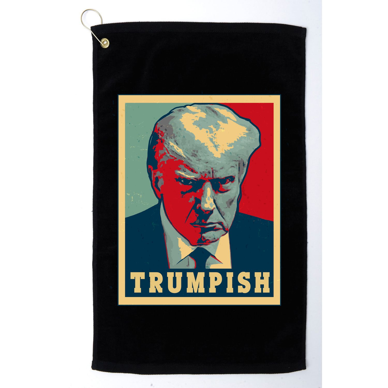 Trumpish Mugshot Vintage Poster Golf Towel