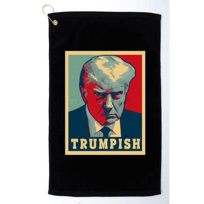 Trumpish Mugshot Vintage Poster Platinum Collection Golf Towel