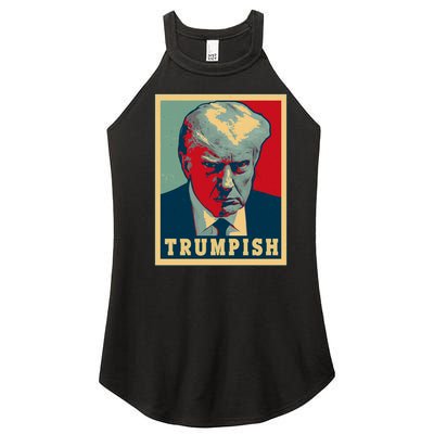 Trumpish Mugshot Vintage Poster Women’s Perfect Tri Rocker Tank