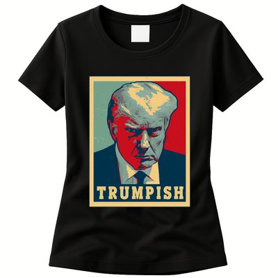 Trumpish Mugshot Vintage Poster Womens T-Shirt