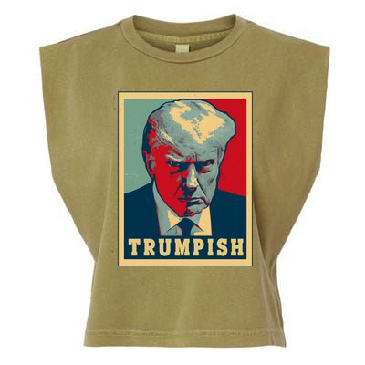 Trumpish Mugshot Vintage Poster Garment-Dyed Women's Muscle Tee