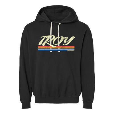 Troy Michigan Vintage Garment-Dyed Fleece Hoodie