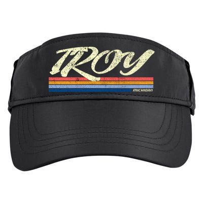 Troy Michigan Vintage Adult Drive Performance Visor