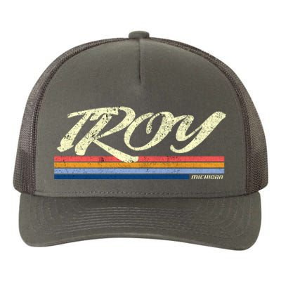 Troy Michigan Vintage Yupoong Adult 5-Panel Trucker Hat