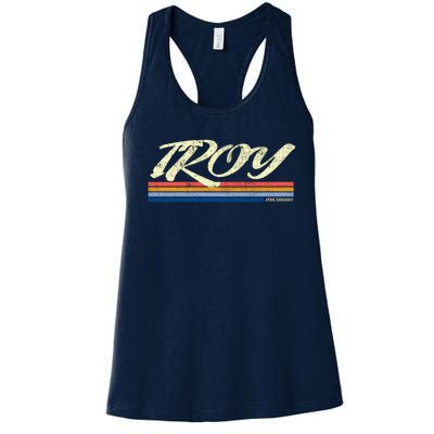 Troy Michigan Vintage Women's Racerback Tank