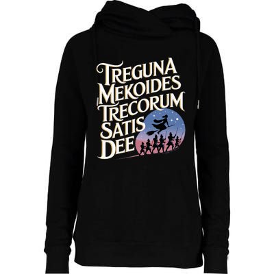 Treguna Mekoides Vintage Bedknobs And Broomsticks Theatre Womens Funnel Neck Pullover Hood