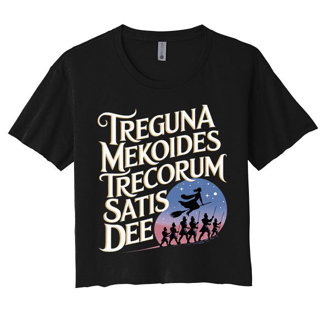 Treguna Mekoides Vintage Bedknobs And Broomsticks Theatre Crop Top