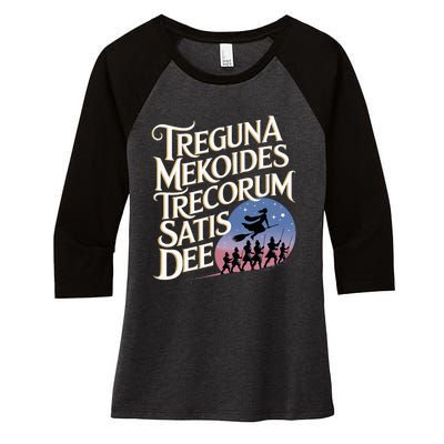 Treguna Mekoides Vintage Bedknobs And Broomsticks Theatre Women's Tri-Blend 3/4-Sleeve Raglan Shirt