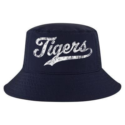 Tigers Mascot Vintage Sports Name Cool Comfort Performance Bucket Hat