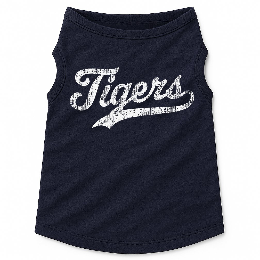 Tigers Mascot Vintage Sports Name Doggie Tank
