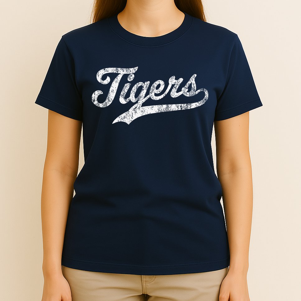 Tigers Mascot Vintage Sports Name T-Shirt