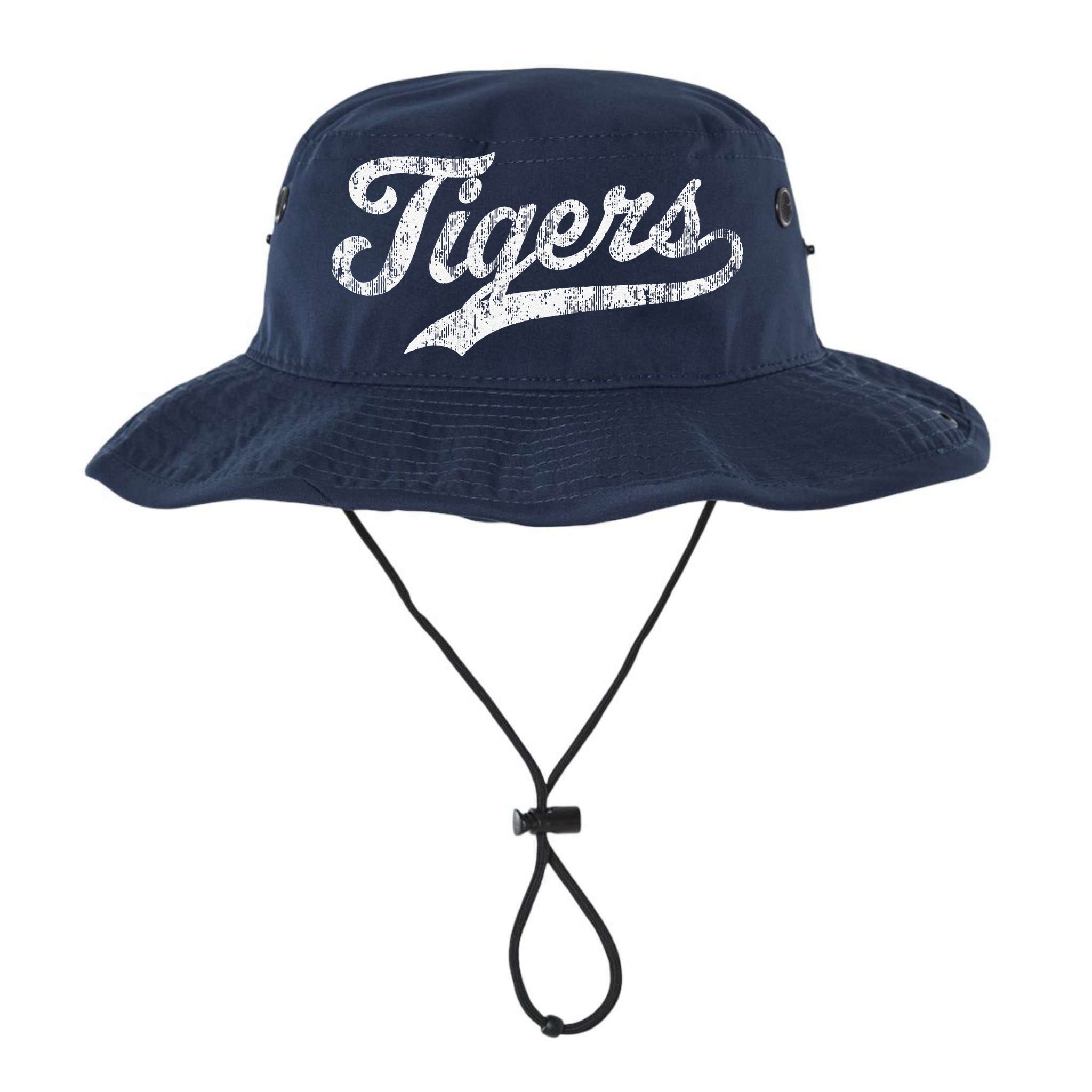 Tigers Mascot Vintage Sports Name Bucket Hat