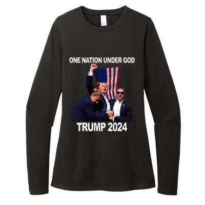 Trump Mugshot Vote For The Felon Trump 2024 Trump Convicted Womens CVC Long Sleeve Shirt