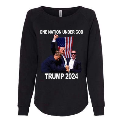 Trump Mugshot Vote For The Felon Trump 2024 Trump Convicted Womens California Wash Sweatshirt