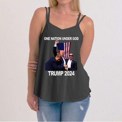 Trump Mugshot Vote For The Felon Trump 2024 Trump Convicted Women's Strappy Tank