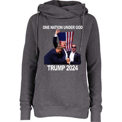 Trump Mugshot Vote For The Felon Trump 2024 Trump Convicted Womens Funnel Neck Pullover Hood