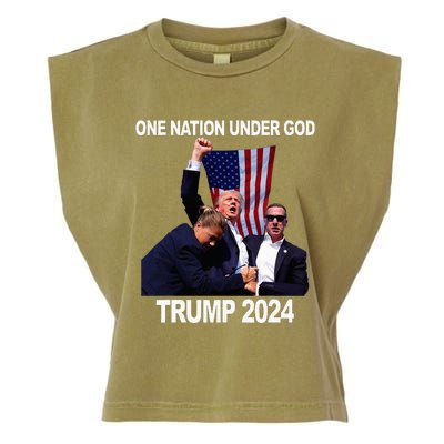 Trump Mugshot Vote For The Felon Trump 2024 Trump Convicted Garment-Dyed Women's Muscle Tee