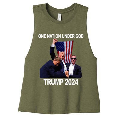 Trump Mugshot Vote For The Felon Trump 2024 Trump Convicted Women's Racerback Cropped Tank