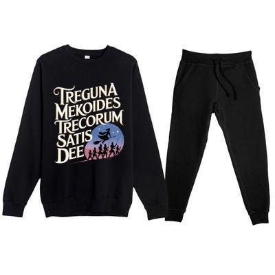 Treguna Mekoides Vintage Bedknobs And Broomsticks Theatre Premium Crewneck Sweatsuit Set