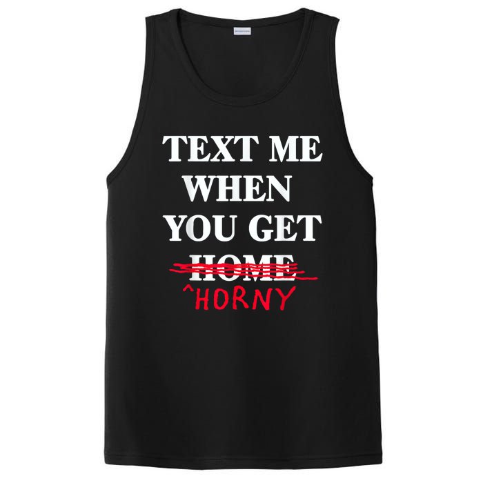 Text Me When You Get Home Horny Trending PosiCharge Competitor Tank