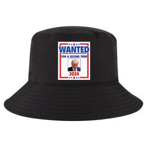 Trumps Mugshot Wanted For A Second Term 2024 President Cool Comfort Performance Bucket Hat