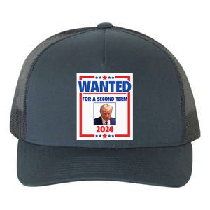 Trumps Mugshot Wanted For A Second Term 2024 President Yupoong Adult 5-Panel Trucker Hat