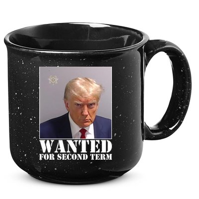 Trump Mugshot Wanted For Second Term 15oz Campfire Ceramic Mug