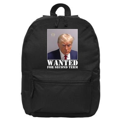 Trump Mugshot Wanted For Second Term 16 in Basic Backpack