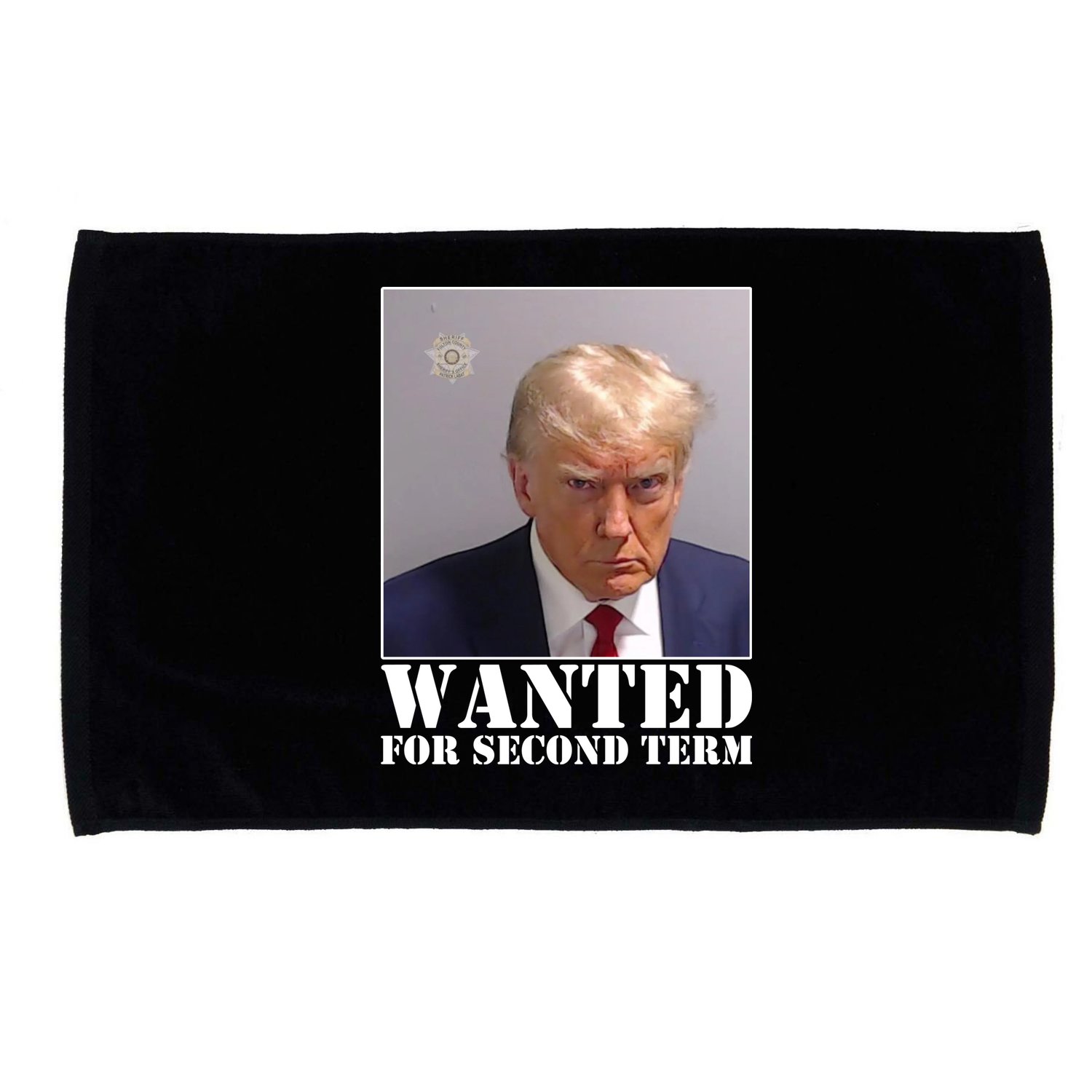 Trump Mugshot Wanted For Second Term Microfiber Hand Towel