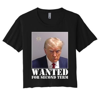 Trump Mugshot Wanted For Second Term Crop Top