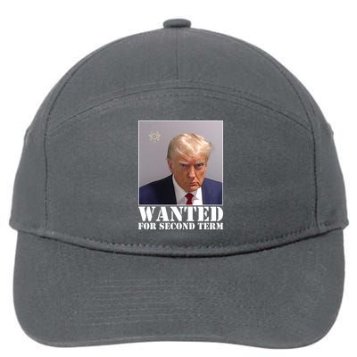 Trump Mugshot Wanted For Second Term 7-Panel Snapback Hat