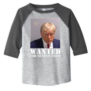 Trump Mugshot Wanted For Second Term Toddler Fine Jersey T-Shirt