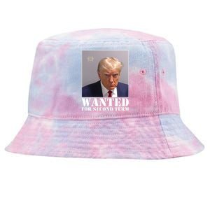 Trump Mugshot Wanted For Second Term Tie-Dyed Bucket Hat