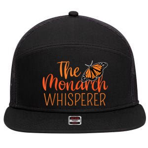 The Monarch Whisperer Cute Entomology Butterfly 7 Panel Mesh Trucker Snapback Hat