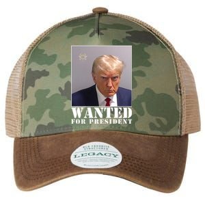 Trump Mugshot Wanted For President Legacy Tie Dye Trucker Hat