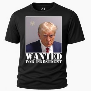 Trump Mugshot Wanted For President Cooling Performance Crew T-Shirt