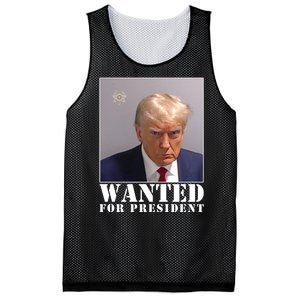 Trump Mugshot Wanted For President Mesh Reversible Basketball Jersey Tank