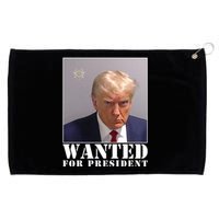 Trump Mugshot Wanted For President Grommeted Golf Towel