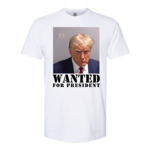 Trump Mugshot Wanted For President Softstyle CVC T-Shirt