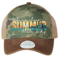 Take Me Where Summer Never Ends Legacy Tie Dye Trucker Hat
