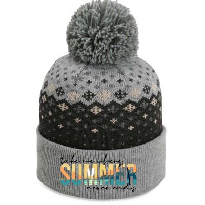 Take Me Where Summer Never Ends The Baniff Cuffed Pom Beanie