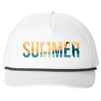 Take Me Where Summer Never Ends Snapback Five-Panel Rope Hat