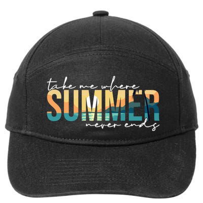 Take Me Where Summer Never Ends 7-Panel Snapback Hat