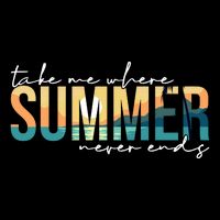 Take Me Where Summer Never Ends Drawstring Bag