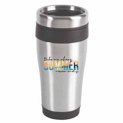 Take Me Where Summer Never Ends 16oz Travel Tumbler