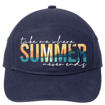 Take Me Where Summer Never Ends 7-Panel Snapback Hat