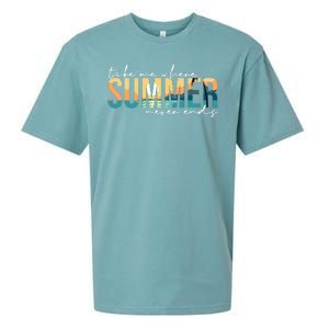 Take Me Where Summer Never Ends Sueded Cloud Jersey T-Shirt